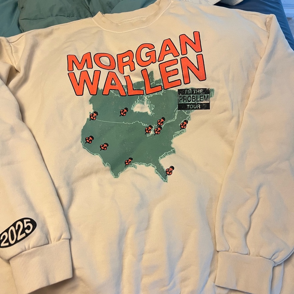 Morgan Wallen Tour Graphic Sweatshirt - Cream